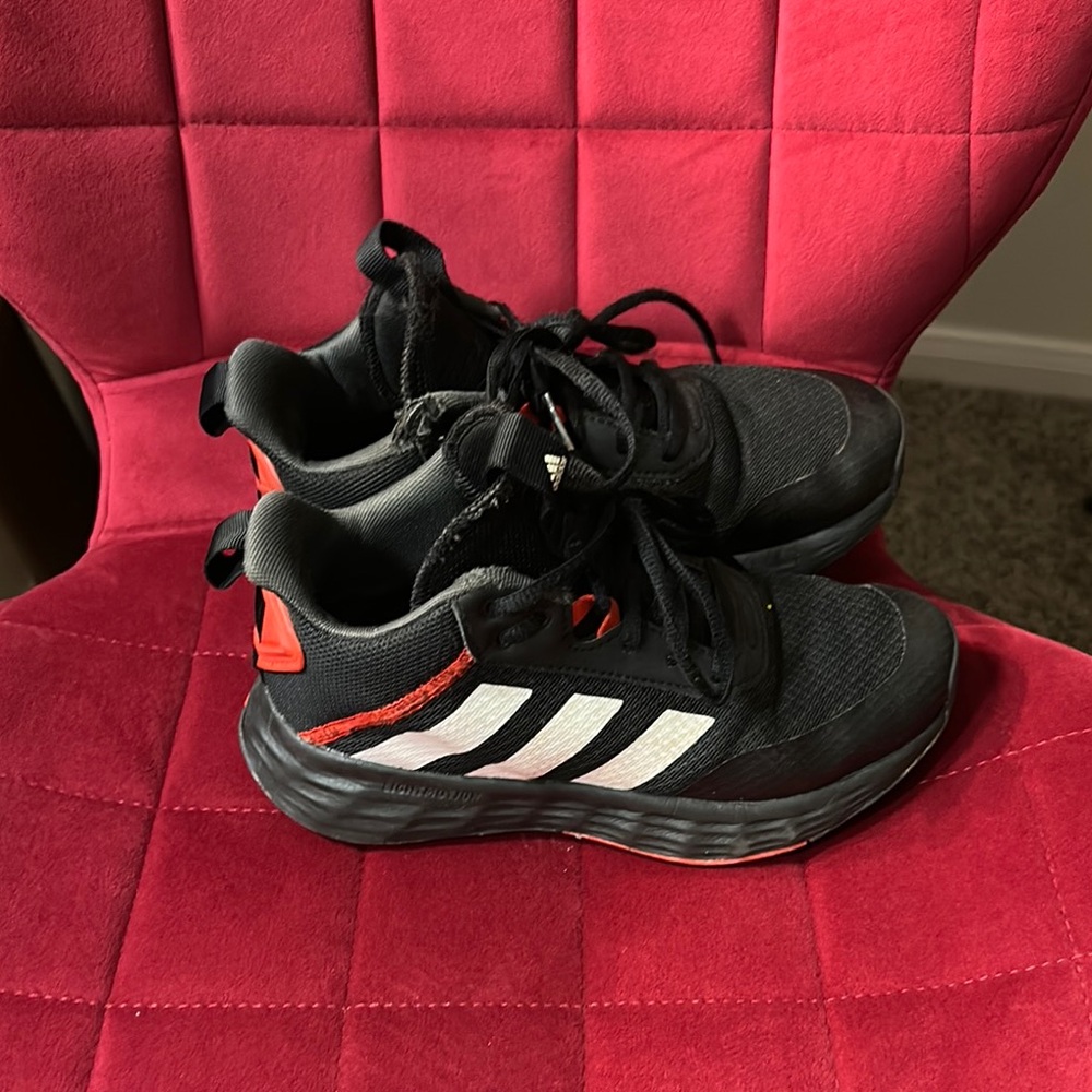 Adidas Black and White Athletic Shoes